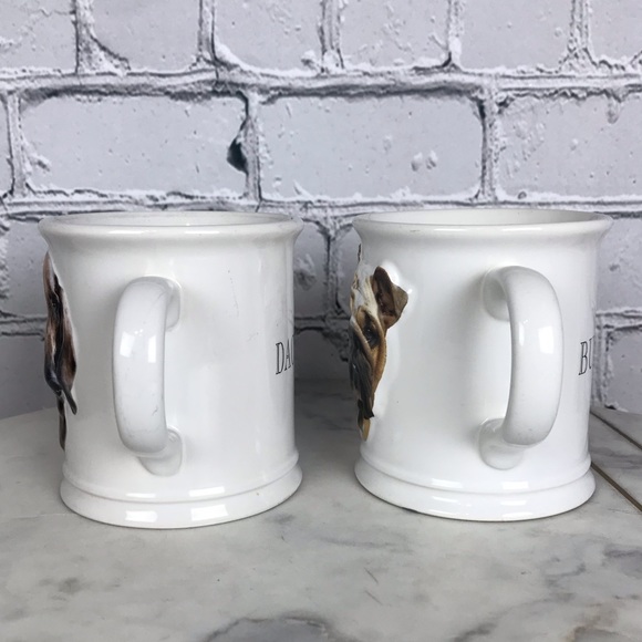 Xpres Best Friend Original Dachshund & Bulldog 1999 Vintage 2 Set Of Coffee Mugs - Picture 13 of 14